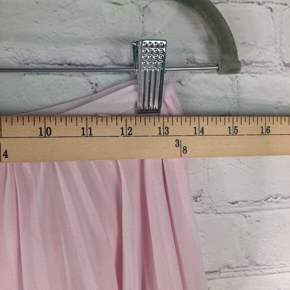 Rachel Parcell Blush Color Chiffon Pleated Midi Skirt - Picture 6 of 12